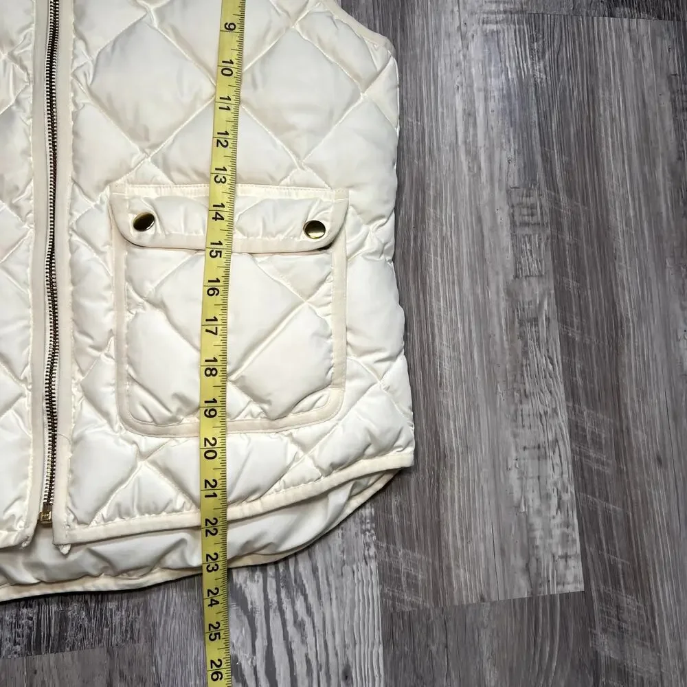 J. CREW Excursion Quilted Down Womens Vest